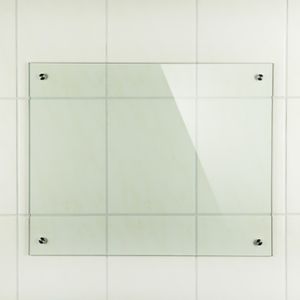 Melko Küchenrückwand Spritzschutz Fliesenspiegel 6mm ESG - Klarglas 90x40CM
