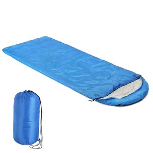 Camping Envelope Sleeping Bag Mumie Spací pytel Camping Blanket Spací pytel 210x75CM -Blue