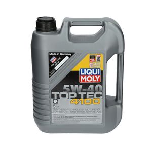 Liqui Moly Top Tec 4100 5W 40 Hochwertiges Leichtlaufmotoröl 5L