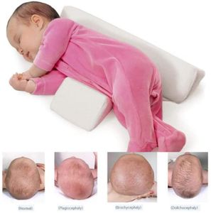 Baby Shaping Styling Kissen Anti-Rollover Seite Schlafkissen Dreieck Baby Positionierungskissen,White