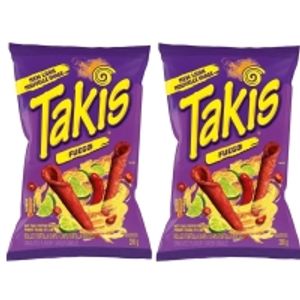 2 x Takis Fuego 280,7g Hot Chilli Pepper Lime Flavour Tortilla Chips Original aus Mexiko Familienpackung