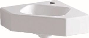 Geberit Eckhandwaschbecken iCon Schenkellänge 330 mm, mit Hahnloch, ohne Überlauf weiß