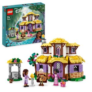 LEGO 43231 Disney Wish Ashas Häuschen Set, öffnendes Spielzeug-Puppenhaus aus dem Wish-Film mit Asha, Sakina und Sabino-Mini-Puppen und Star-Figur, Weihnachtsgeschenk für Kinder, Mädchen und Jungen