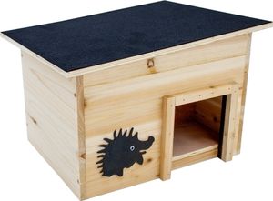 Holz Igelhaus mit Labyrinth Eingang - 32 x 21 cm - Winter Igelhotel mit schwarzem Flachdach Holz Igelhaus mit Labyrinth Eingang - 32 x 21 cm - Winter Igelhotel mit schwarzem Flachdach