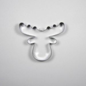Edelstahl Ausstechformen/Ausstecher - Elchkopf   Material:: Edelstahl, Farbe:: Silber, Geschirrspülmaschine:: Ja