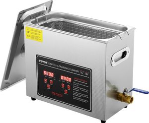 VEVOR Ultraschallreiniger Ultraschall Edelstahl-Reinigungsgerät 349 W, 6 L Ultraschallreinigungsgerät mit Digitaler Anzeige 0-30 Min, Reinigung Ultraschall für Schmuck, Brillen, Uhren usw. VEVOR Ultraschallreiniger Ultraschall Edelstahl-Reinigungsgerät 349 W, 6 L Ultraschallreinigungsgerät mit Digitaler Anzeige 0-30 Min, Reinigung Ultraschall für Schmuck, Brillen, Uhren usw.
