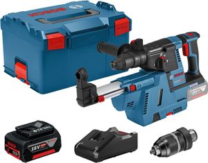 Bosch Akku-Bohrhammer GBH 18V-26 F mit SDS plus 18V / 1x 4,0 Ah Akku + Ladegerät inkl. Zubehör-Set in L-Boxx