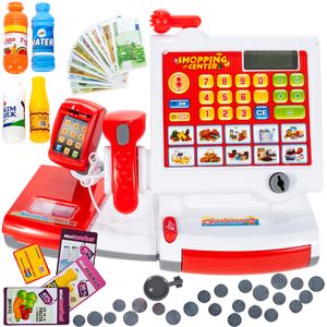 MalPlay Kasse Spielzeug | mit Zubehör und Scanner | Supermarkt-Spielzeugset Spielsupermarkt | Rollenspiel für Kinder ab 3 Jahren