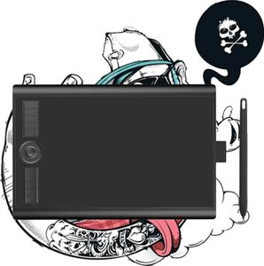 Grafický tablet, 8192 úrovní citlivosti na tlak, prispôsobiteľné expresné tlačidlá, stylus bez batérie