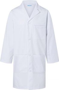 Herrenmantel Basic 65/35 - Waschbar bis 60°C - Farbe: White - Größe: XXL