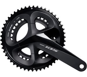 KRG Shimano 105 39/53 Zähne 172,5 mm FCR7000 schwarz, m. Festachse, 11-fach