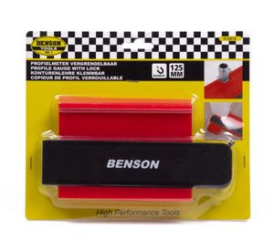Benson 012818 Konturenlehre 125mm mit 2 Magneten und Feststeller