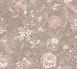 A.S. Création Tapete Natural Living 386363 Braun Satin Florale Tapete Wandtapete