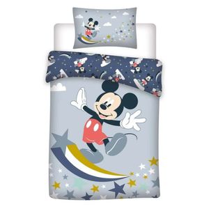 Disney Mickey Maus Baby Bettwäsche Set 100x135 40x60 – Blau