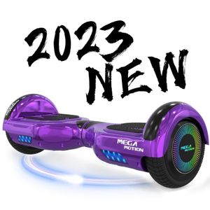 Mega motion 6,5 Zoll Hoverboard Musik Bluetooth Lautsprecher weiss，Neues Modell Spielzeug und Geschenk für Kinder Elektroscooter Skateboarding Self Balance Scooter