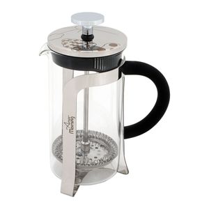 Any Morning FY450 French Press Kaffeebereiter | Kaffeekanne aus Edelstahl | Pressstempelkanne für frischen Filterkaffee | isolierte Kaffeepresse für Zuhause, Reisen, Camping | 600 Ml | Silber