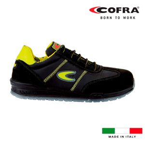 Cofra SS1O46 Owens S1P Sicherheitsschuh Schwarz/Gelb 46