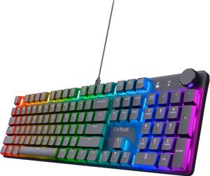 Trust GXT 866 Torix Klawiatura USB QWERTZ Niemiecki Czarny (24911)