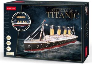 CUBICFUN Svietiace 3D puzzle Titanic 266 dielikov