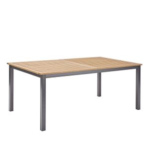 NATERIAL - Gartentisch ausziehbar ORIS - Ausziehtisch für 6 bis 8 Personen - 180-240x100 cm - Aluminium - Holz Eukalyptus