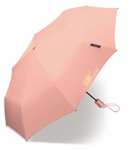 Happy Rain - Mini-Regenschirm mit UV-Schutz - Automatik - Pink, Onesize