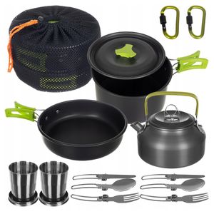 Camping Kochgeschirr Set 18in1 Kochtopf Outdoor Kochausrüstung 14224