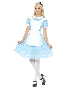 Damen Kostüm Märchen Alice Prinzessin Karneval Fasching Gr. M