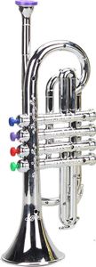 Kinder Musikinstrumente Spielzeug Kleinkinder Mini Saxophon Trompete Waldhorn Kinder Musik Lernen Lernspielzeug Anfänger Jungen Mädchen Geschenk-Ein Silber
