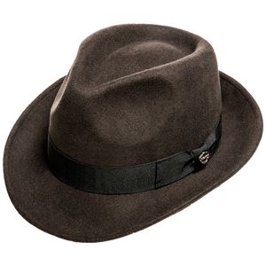 Kastori Modischer Damen/Herren Filzhut Trilby-Hut Egon aus 100% Wolle