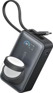 Anker MagGo Powerbank (10.000mAh, 35W, für Apple Watch) Black Stone
