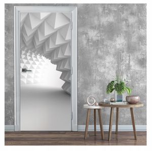 Türtapete Selbstklebend Türposter 3D Effekt - 91x211 cm einteilig - Fototapete für Tür Wohnzimmer Küche Badezimmer Türaufkleber Türfolie UV-Beständig Montagefertig