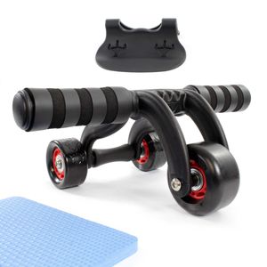 LUXTRI ab roller s kolenní podložkou Ab trainer se 3 kolečky AB roller stabilní pro trénink břišních svalů