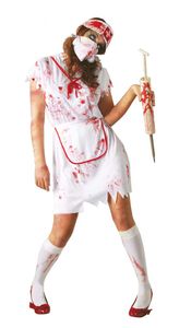 Krankenschwester Zombie, blutig, Größe:M