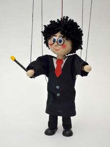 Dekorationsartikel Marionette Zauberer 20cm
