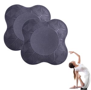 2 Stücke Kniekissen Yoga, rutschfest Knieschoner Matte Set Verschleißfesteschützt (Schwarz)