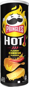 Pringles FLAME Hot Cheese and Chili Flavour Stapelchips 160g