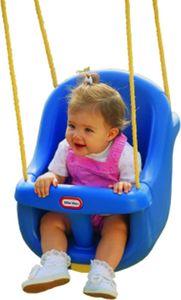 Little Tikes High Back Toddler Swing, 0,5 lat(a), 3,2 kg, Niebieski