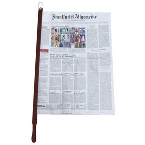Zeitungshalter Zeitungsstock Pronto Nussbaum dunkel max. 60cm Einspannlänge : Braun