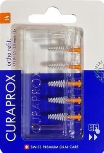 4x 5 Stück Curaprox Interdentalbürsten CPS 14 ortho refill orange (1,5 bis 5,0mm)