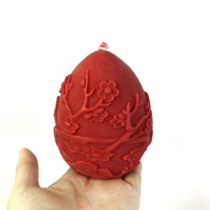 3D DIY Osterei Silikonform Kerzenform Kerzengießen Schnitzende Blumen-Silikonform Seifen Form Kerzen Gießform