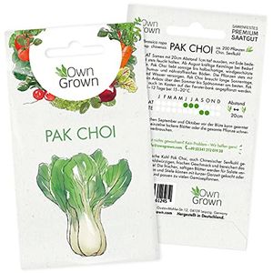 Pak Choi Samen: Premium Pak Choi Saatgut für ca. 200 Pflanzen – Chinesischer Senfkohl für Balkon und Garten – Salat Samen – Gemüse Samen OwnGrown