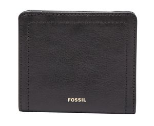 FOSSIL Leder Geldbörse Logan RFID Small Bifold Black schwarz