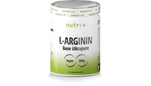 L-Arginin Base Pulver 500g Beutel - höchste Dosierung - pflanzlich durch Fermentation - reines L-Arginine Powder - Vegan - Neutral - ohne Zusatz - Premiumqualität