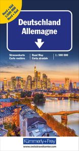 Kümmerly+Frey Strassenkarte Deutschland Nord+Süd 1:500.000
