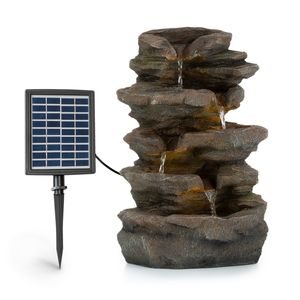 Blumfeldt Stonehenge solárna fontána, batéria litium-ion, LED, kamenný vzhľad