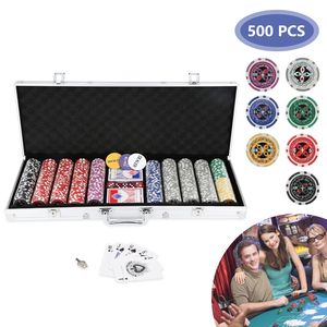 karpal Pokerchips Pokerkoffer Pokerset Marke Zubehoer 500 Chips 5x Wuerfel Poker
