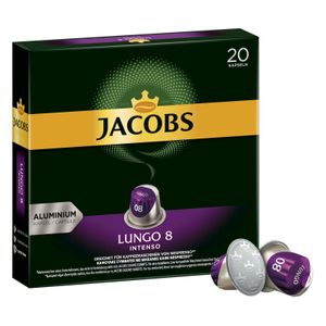 Jacobs Lungo 8 Intenso, Kaffeekapseln, Nespresso Kompatibel, Kaffee, 200 Kapseln, á 5.2 g