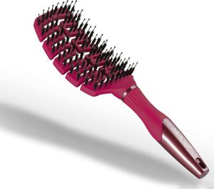 Max Pro - Entwirrbürste - Haarbürste Anti-Knoten - Wildschweinborsten Bürste - Nylon/Wildschweinborsten - Burgunder Schönheit Max Pro - Entwirrbürste - Haarbürste Anti-Knoten - Wildschweinborsten Bürste - Nylon/Wildschweinborsten - Burgunder Schönheit
