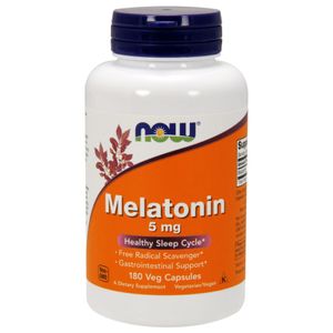 Melatonin 5mg Now Foods Schlaftabletten Melaton Melatoni 180 Kapseln