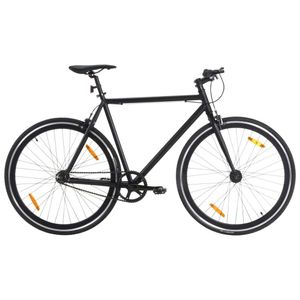 Design Fahrrad mit Festem Gang Schwarz 700c 51 cm, Hollandräder 2024 Neu